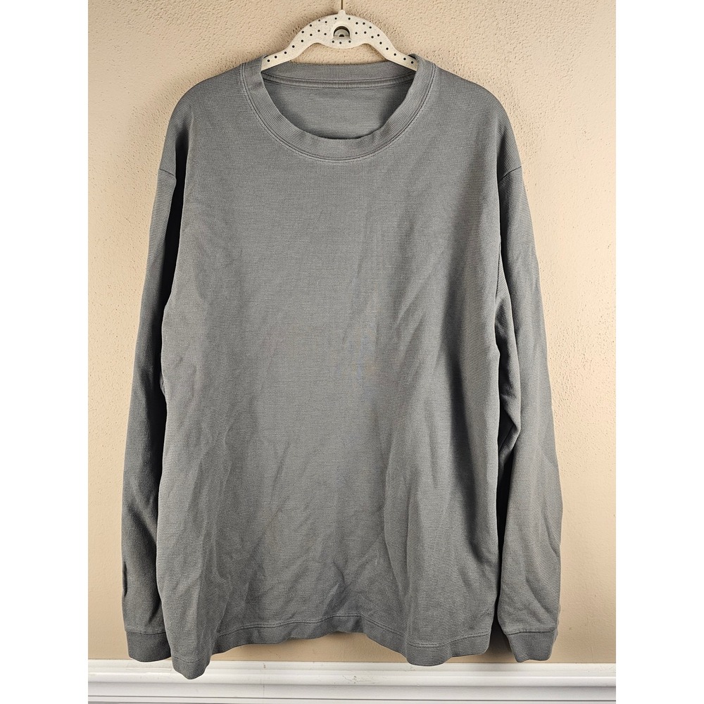 Lululemon Mens Gray Engineered Warmth Long Sleeve Crewneck Pullover XXL